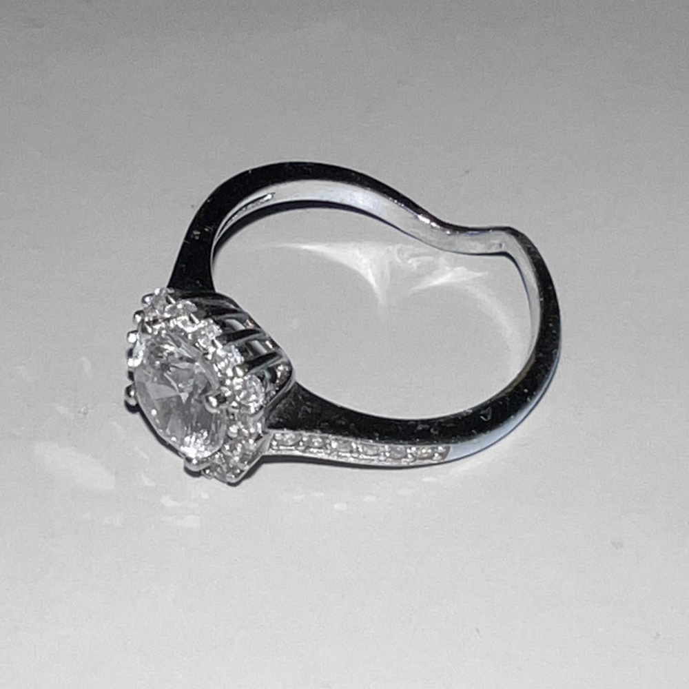 CZ "Engagement" Style Ring - Picture 2 of 7